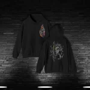 Hoodie, gift, gift her, gift men, gift boy gift, anime, anime hoodie, anime gifts, Rengoku, unisex, set your heart ablaze rengoku, handmade, Rengoku , set your heart ablaze rengoku 14