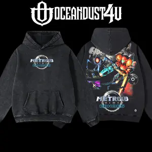 OceanDust4U Metroid Prime 2 Echoes Hoodie 100% Premium Cotton Oversized Fit Pre-Washed Unisex Classic Top American Made