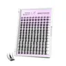 Veyesbeauty Fluffy Manga Lash Clusters - Cosmetic False Lashes, 5-Second DIY Mixed Length PBT Fiber Faux Mink Extensions, for Newbie Home Makeup Application, Makeup At Home