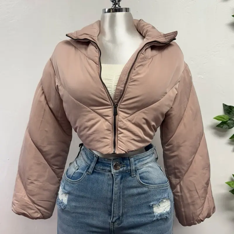 THE LOVELY BOUTIQUE Women's Coat with Hood, Front Zipper, Long Sleeves, and Distressed Design for Versatile Wear - Womenswear, Coat