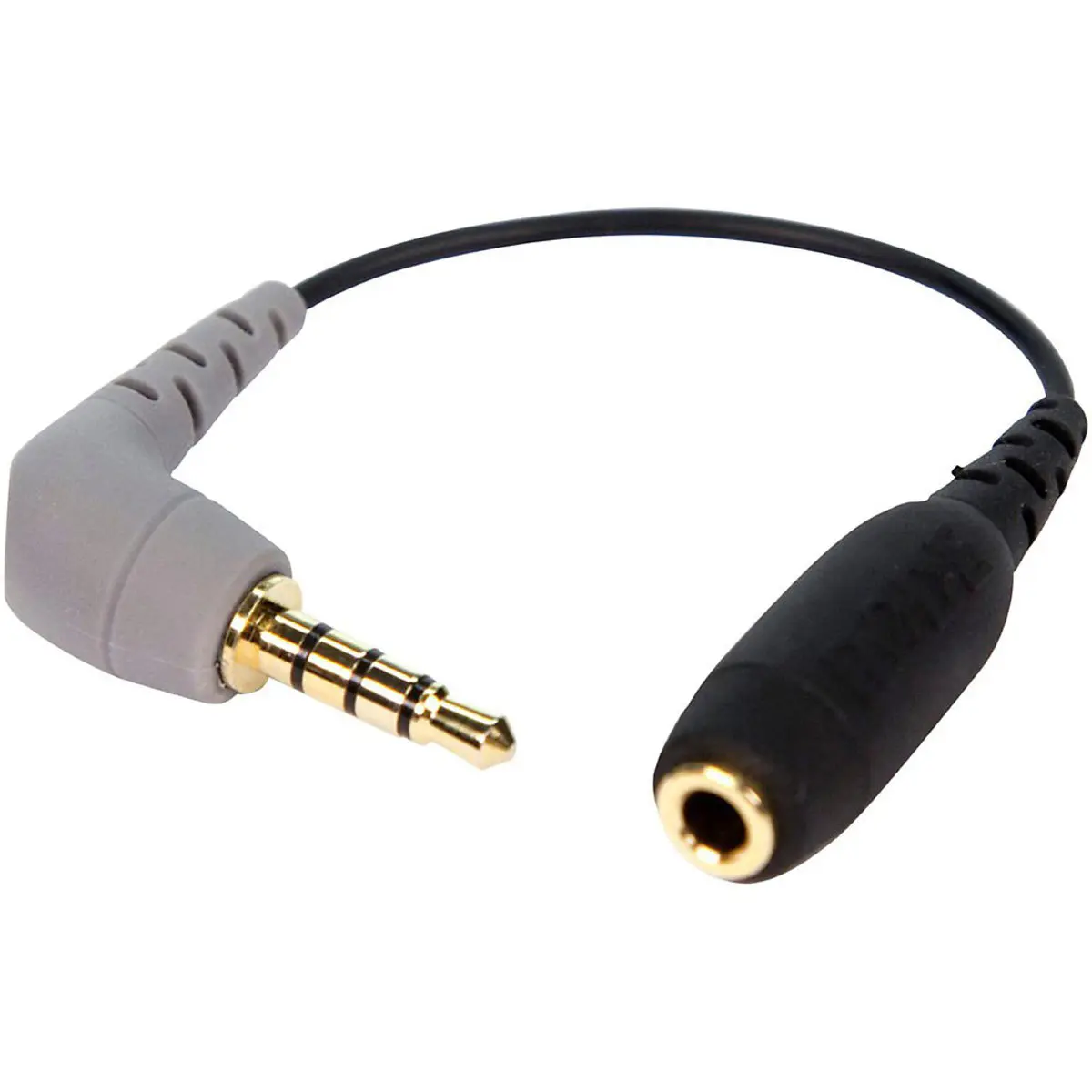 Rode SC4 3.5mm Right-Angle TRRS Male to TRS Female Adapter Cable, Durable Camera Accessory for Smartphones, Tablets, Android Devices & Secure Connection