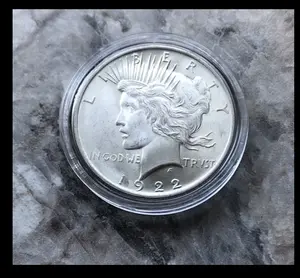 1922 Silver Peace Dollar. Brilliant Uncirculated