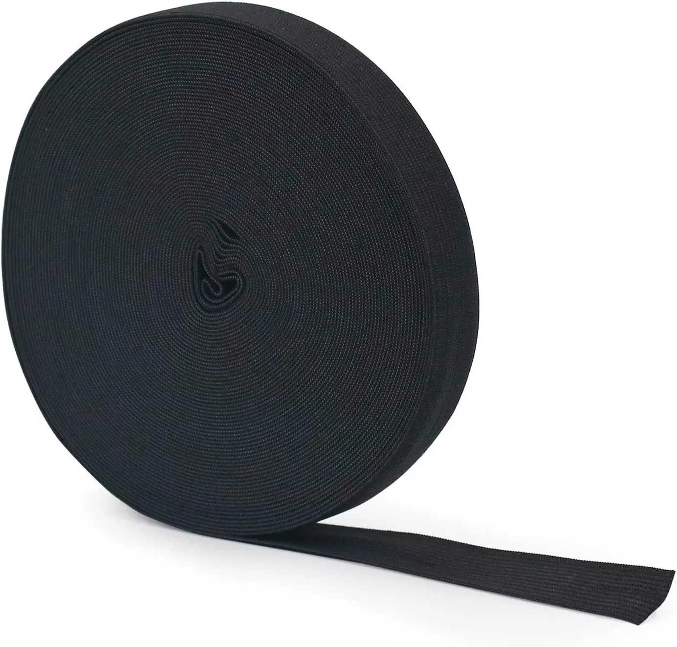 Elastic Bands for Sewing 0.6 Inch 11 Yards, Wig Band Black Knit Elastic Spool High Elasticity for Wigs Waistband Pants Dress Swimwear Belt or Crafts DIY (Black-0.6 in * 11 Yard)