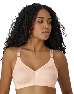 Bali Double Support Lace Wireless Bra Fabric Women's Jacquard Basic Minimalist Comfortable & Supportive Bra