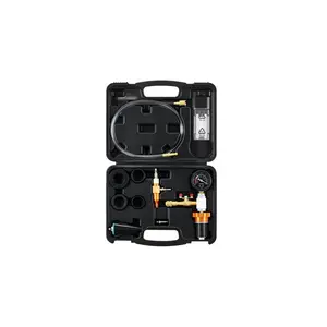 VEVOR Radiator Vacuum Refill Kit, Automotives Cooling System Vacuum Purge Fill Tool with Gauge, Portable Radiator Coolant Filling Kit with Toolbox, Universal Fit for Most Cars Vans SUVs and Trucks