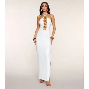 Jasmine Halter Slit Formal Dress