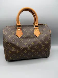 Pre-owned Louis Vuitton Coated Canvas Tote Bags Speedy 25 Monogram Canvas
