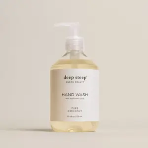 Pure Coconut Liquid Hand Wash - Moisturizing, Antibacterial, Cleansing, Nourishing Formula for Gentle Cleansing and Nail Care