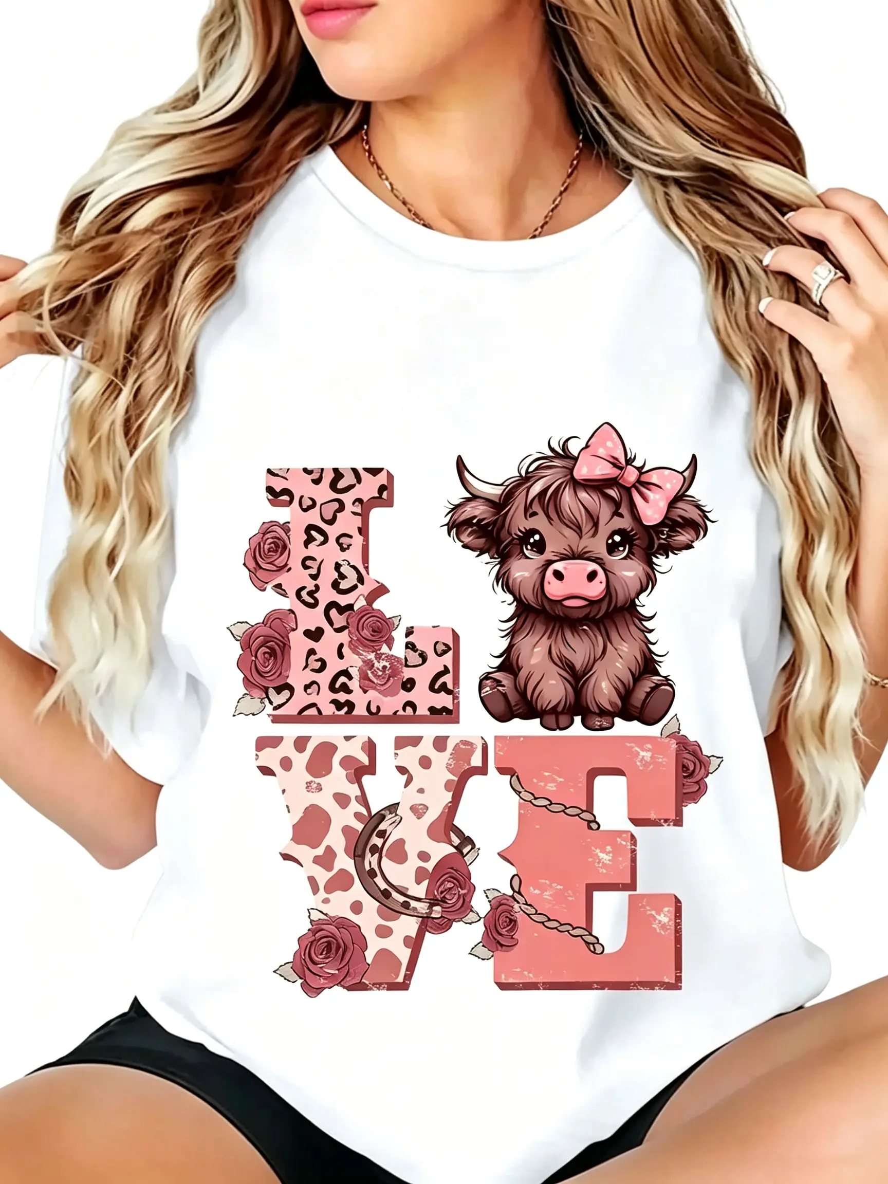 Men's 100% Cotton Round Neck Shortsleeve T-Shirt - Breathable Fabric Clothes, Grunge Vintage Highland Cow Graphic, Lever Action Rifle Print, Casual Daily/Party Wear red baby shirt dee Quick-Dry Athletic T-Shirts Acid Washed Graphic