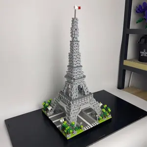Paris Eiffel Tower Building Block Set, Educational Toy for Exploring World Architecture, Perfect Birthday Gift & Home Decor, Building Block Model