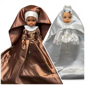 Monja Spiritual Doll - Handmade Religious Nun Doll for Prayer, Altar Decor, Muneca Protection and Spiritual Home Decoration