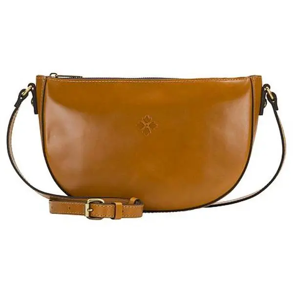 Patricia Nash Melanie Leather Crescent Hobo Crossbody Bag