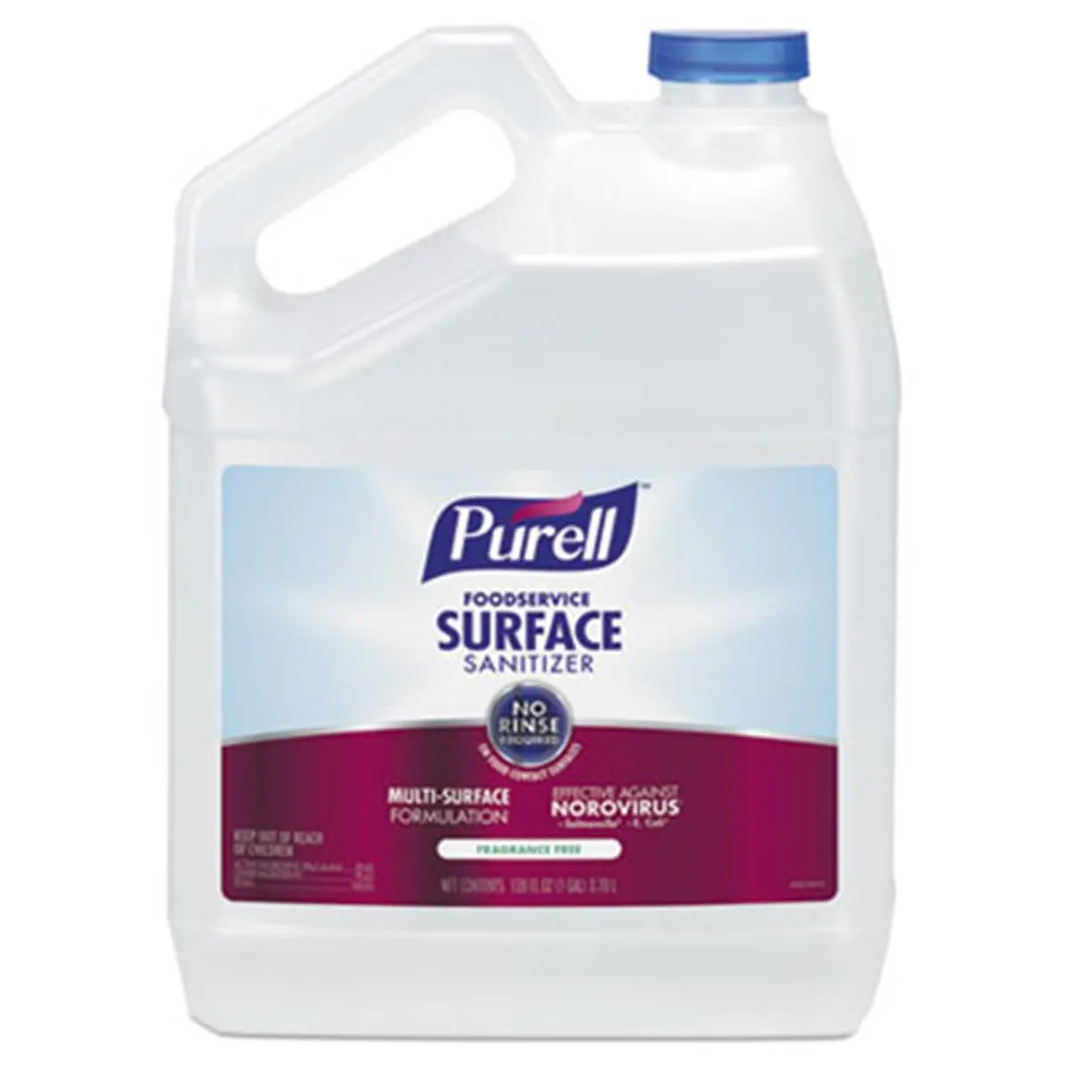 212 MAIN Hardworking Fragrance-Free Liquid Sanitizer Bottle - 1 gal, 30-Second Germ Killing, Kills E. coli, Safe for Food Contact Surfaces, Leaves Surfaces Clean, Small Animal Pet Health Supply, 1 Gallon, Hardworking Surface Sanitizer