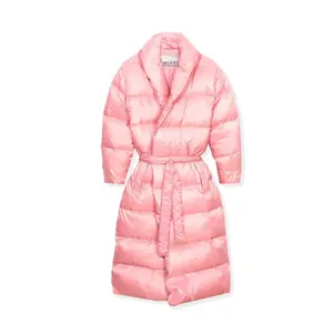 Playboy Belted Long Puffer Jacket