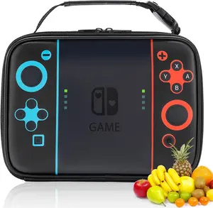 Game Console Lunch Box for Kids Teens - Insulated Waterproof Lunch Bag - Leather Mini Cooler for School,Daycare,Camping - Mom-Approved Durable Design