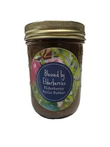 Blessed by Elderberries - Elderberry Apple Butter 8oz