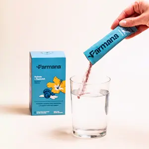 Hydrate + Replenish | 100% Natural Electrolyte Drink with Organic Blueberry Hibiscus, Trace Minerals & D‑Ribose – Clean Hydration & Energy by Farmana.co