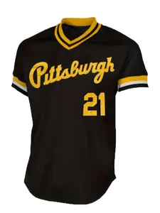 Famous Pirate Casual Short Sleeve V Neck Western Embroidered Baseball Jersey Shirt, Breathable Outdoor Sportswear for Men and Women, Loose Fitting All Seasons, Jersey Top, Sports Clothing