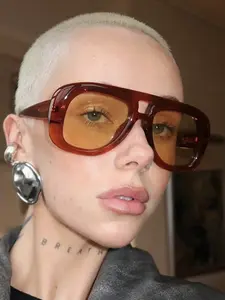 New Oval Frame Fashion Glasses, Unisex Simple Versatile High-End Decorative Eyewear, Casual Style Random Print, All Seasons, Stylish Glasses, Trending Glasses