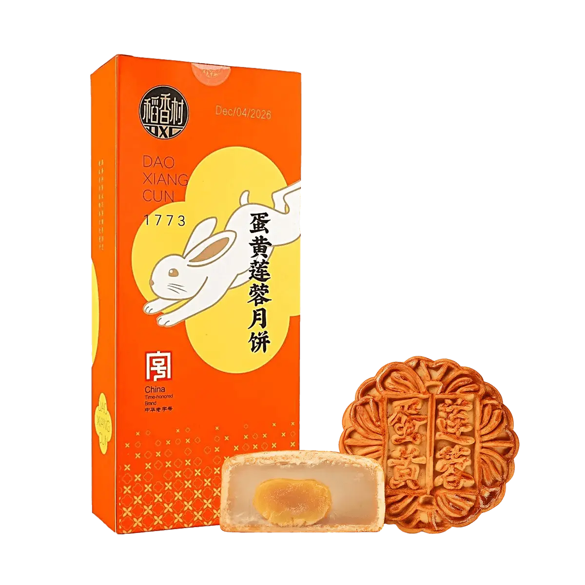Dao Xiang Cun Egg Yolk Lotus Paste Mooncake 3pcs 150g - Traditional Mid-Autumn Festival Gift