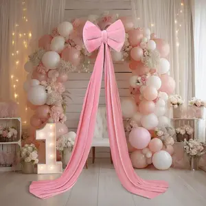 Extra Large Thick Satin Bow Decoration, Wedding Arch Decor, Birthday Party, Valentine's Day, Festival Setup, Luxurious Giant Bow, Photo Prop, Party Decoration Supplies