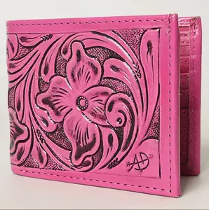 American Darling Hand Tooled Leather Bifold Wallet