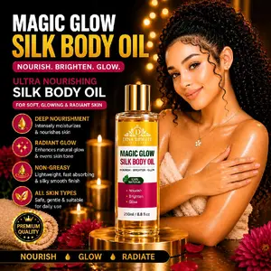 MAGIC GLOW SILK BODY OIL.