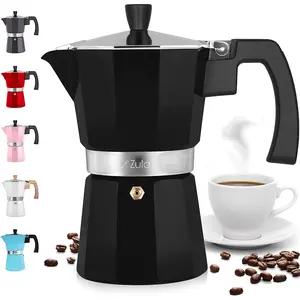 Classic Stovetop Espresso Pot - Traditional Italian Moka Pot for Strong Espresso, Easy to Use and Clean, Perfect for Delicious Coffee