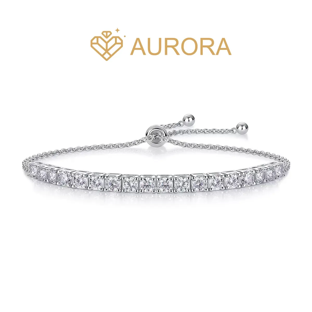 【#208 Bracelet】Moissanite Bracelet with 925 Sterling Silver women high quality  Birthday Party Gift Bracelet Synthetic Moissanite, Elegant Jewelry Bracelet, Gemstone Bracelet