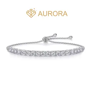 【#208 Bracelet】Moissanite Bracelet with 925 Sterling Silver women high quality  Birthday Party Gift Bracelet Synthetic Moissanite