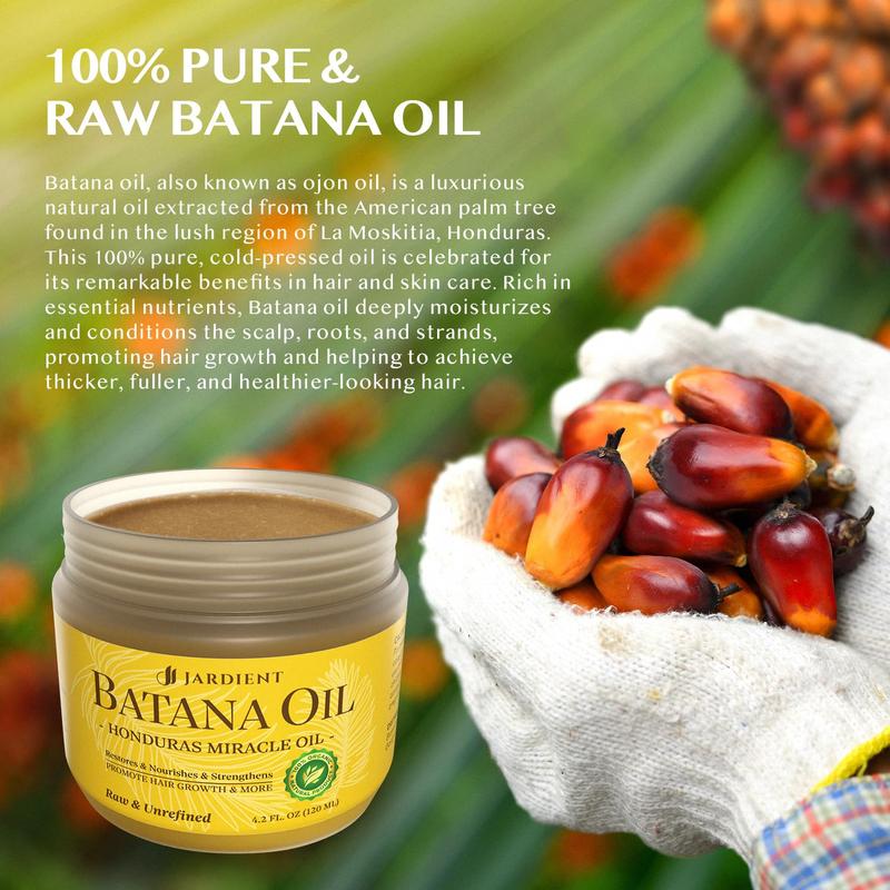 Raw Batana Oil for Hair Care: 100% Pure - Dr. Sebi Batana Oil from Honduras - For Thicker & Stronger Hair Men & Women 4.2 OZ Haircare Comfort