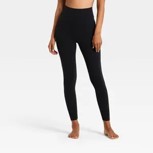 Women's Everyday Soft Ultra High Rise Mesh 7/8 Leggings - All In Motion Black M