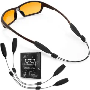 Glasses Strap String Holder M Size 13 inch No Tail Eyeglasses Strap Holders Eye Glasses Chain Wired Eyeglass Chains for Women Glasses Lanyard Men Cord  2 Pcs