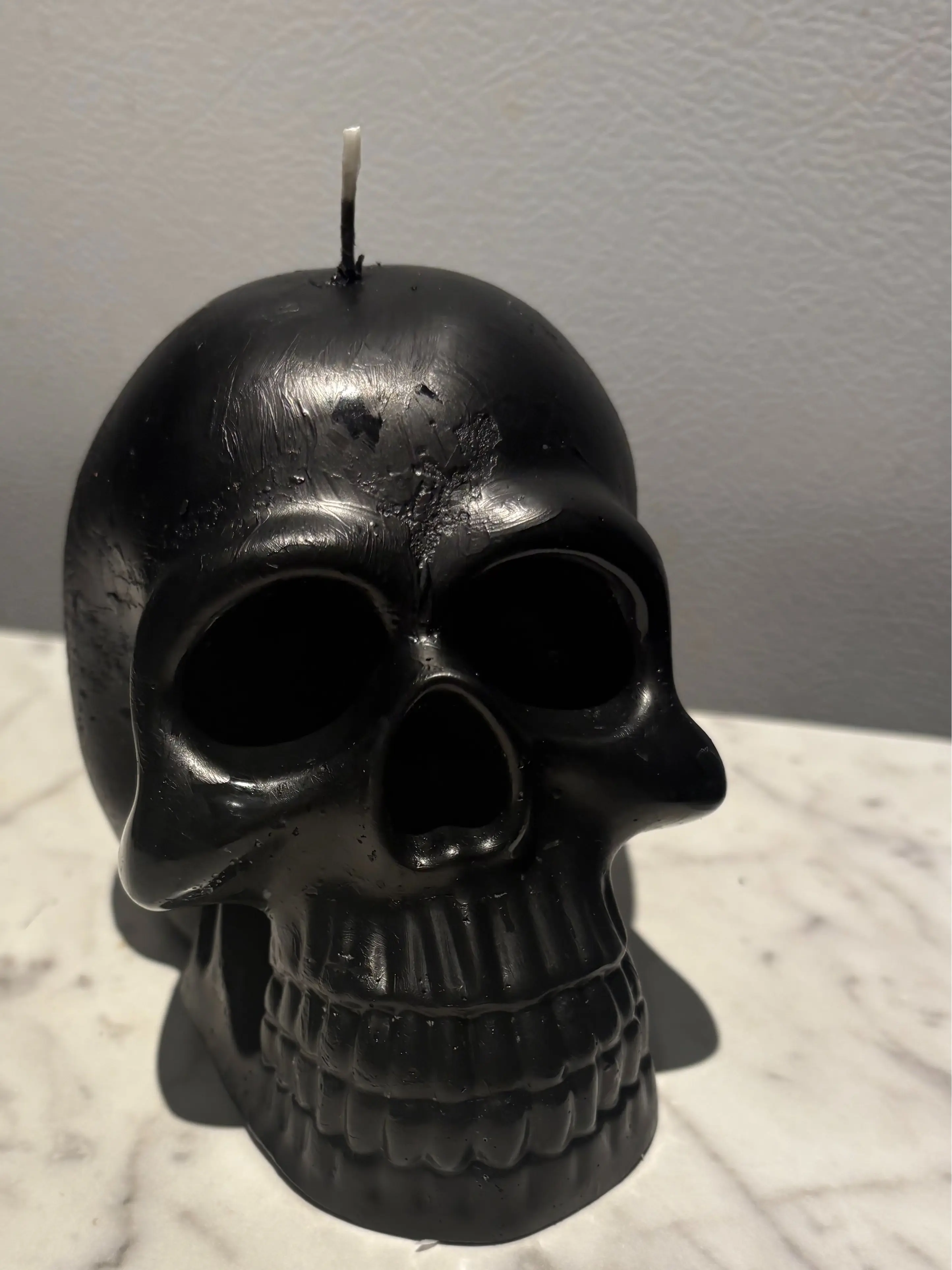 Yojawill Organic Large Skull Hand-Poured Boxed Jar Candle - Witch Themed, Character Mold, Gothic Apothecary Style Household Candle for Halloween, Room Decor, Witch Candles