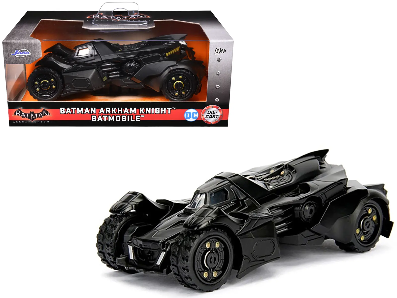Batmobile Black "Batman: Arkham Knight" (2015) Video Game "Hollywood Rides" Series 1/32 Die Cast Model Car by Jada