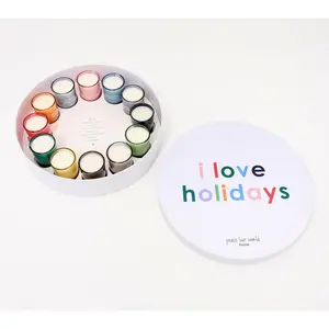 Peace Love World 12 Days of Christmas Votive Gift Set
