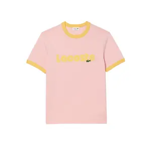 Lacoste Camiseta Back Logo Rosa - Men's