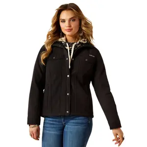 137503 Ariat Women's Black Berber Back Softshell Jacket