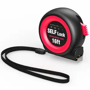 Tape Measure16FT Self-Locking, Steel Made Retractable Measurement, Imperial/Metric Scale, MID Precision, Easy to Read,  for Architects, Carpenters, Handicrafts. (16FT)