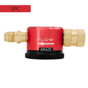 1PC Red Brass Nitrogen Purge Heavy-Duty Tool Kit with Nitrogen Regulator, Industrial Welding Accessories Including Welding Sleeve