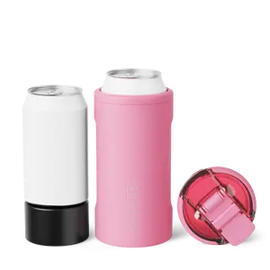 BrüMate Hopsulator Trio 3-in-1 Insulated Can Cooler | 12oz Cans + 16oz Cans + 100% Leakproof Tumbler with Lid