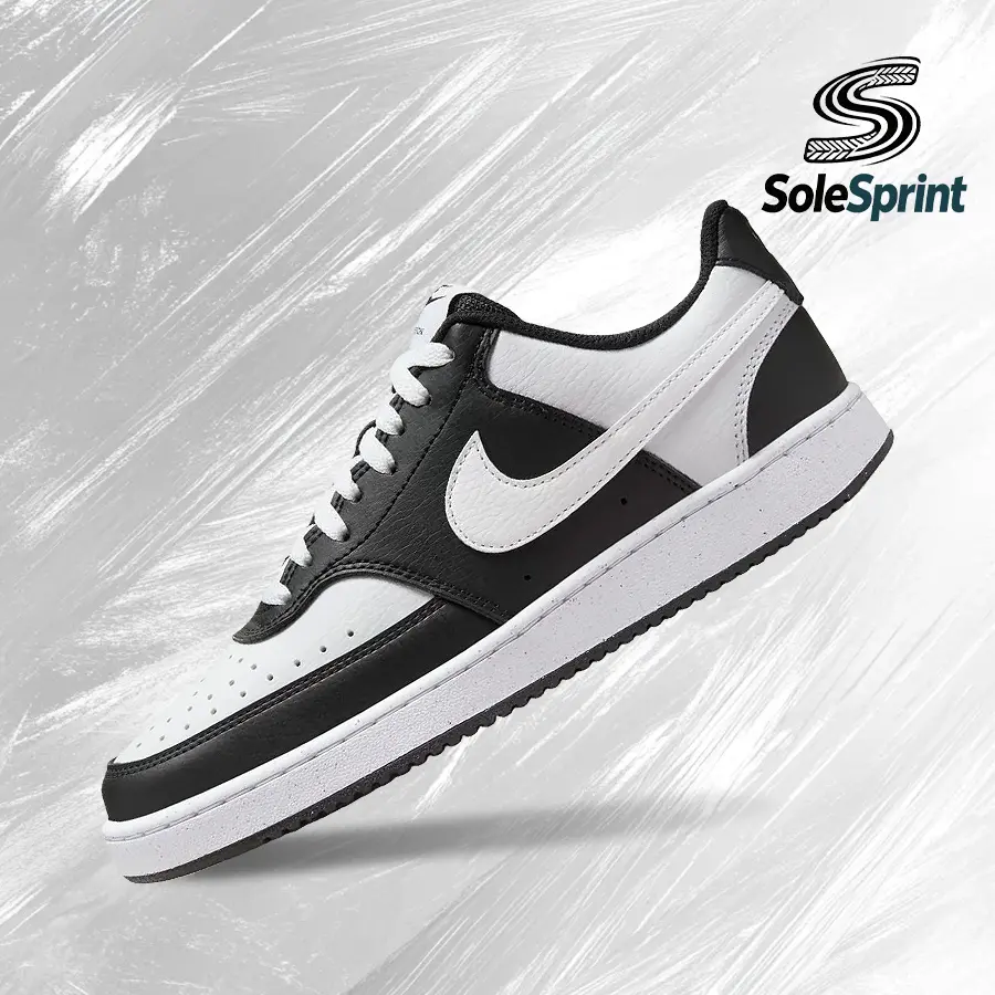 Nike Court Vision Low Next Nature 'Black White' (Women's) – Women's Lifestyle Sneakers – shoes for woman -Vintage -Spring & Summer-Inspired Running Shoes, Shock-Absorbing Comfort, Gym to Streetwear Casual Wear-back to school–DH3158 003