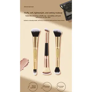 Makeup Brushes Set - Double-Ended Professional Kit with Soft Synthetic Bristles for Face & Eye, Flawless Blending, Contour, Blush & Highlight, Travel & Daily Beauty Essential