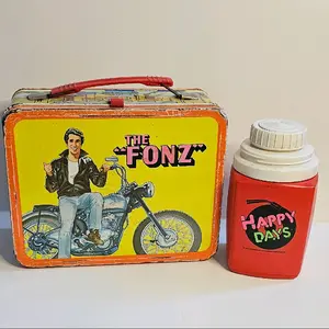 Happy Days Lunchbox The Fonz 1976 with Thermos