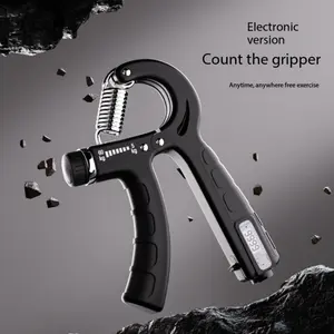 Portable adjustable grip strength trainer with comfortable handles, featuring adjustable resistance and a non-slip design. It strengthens forearm muscle strength and serves as a fitness and rehabilitation device.