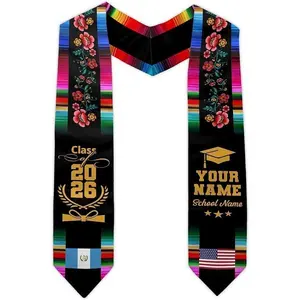 [HOT] Customized Guatemalan Graduation Sash Guatemalan American Flag Graduation Stole 2026
