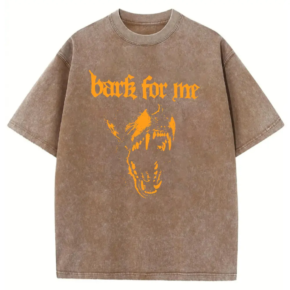 Washed T-shirt-Coffee