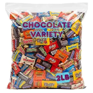 Bulk Chocolate Candy Variety Pack – Individually Wrapped Mini Chocolate Bars & Treats Assortment – Perfect for Office Break Rooms, Parties, Gift Baskets & Snack Bowls (2 LB)