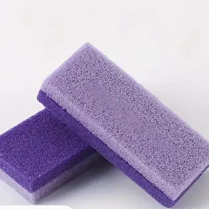 4 Pcs Purple Foot Pumice Stones & Scrubbers Durable Exfoliating Pedicure Tools for Men Women Home Body Cleansing Set