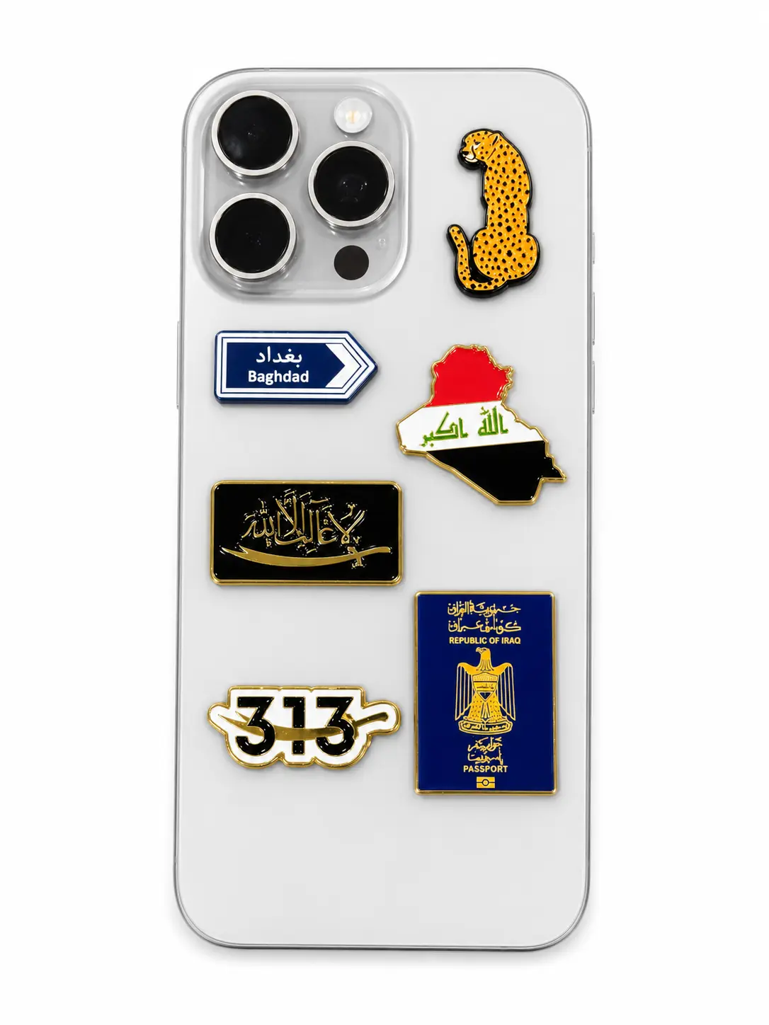 Phone Metal Stickers - Iraq Edition